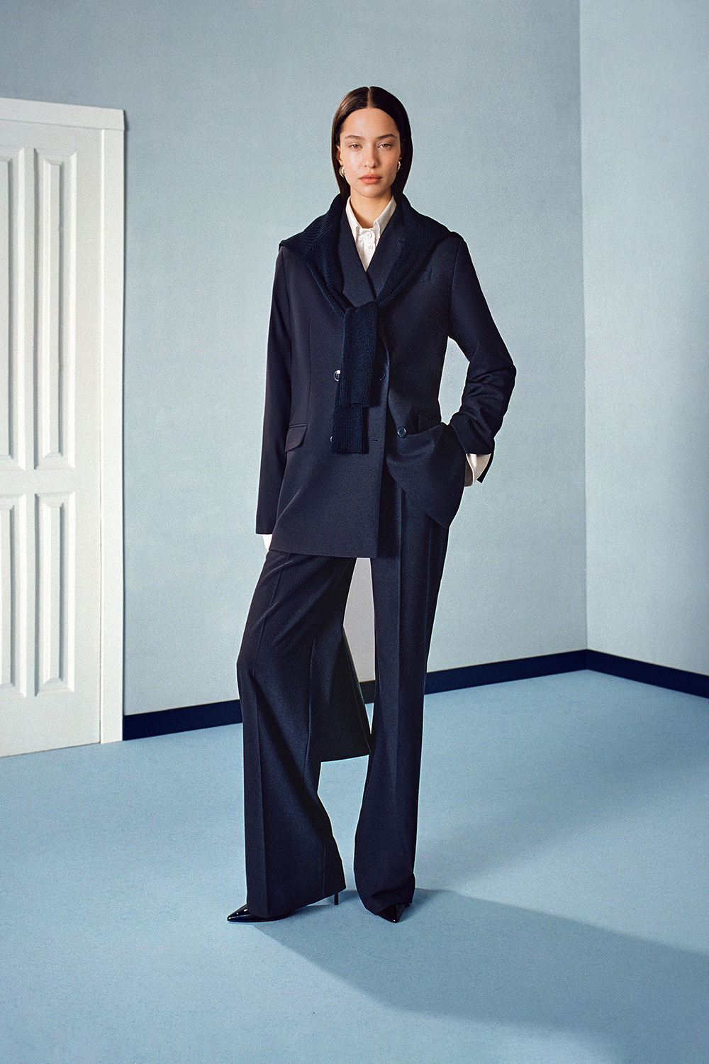 ШТАНИ ШИРОКІ З ПОЯСОМ