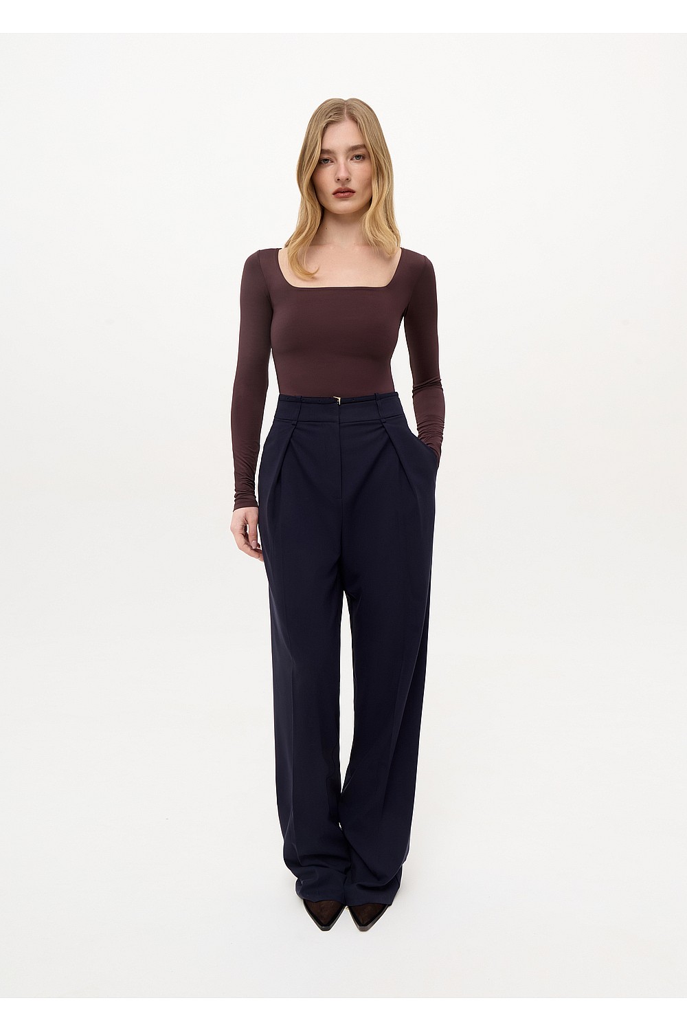 ШТАНИ ШИРОКІ З ПОЯСОМ