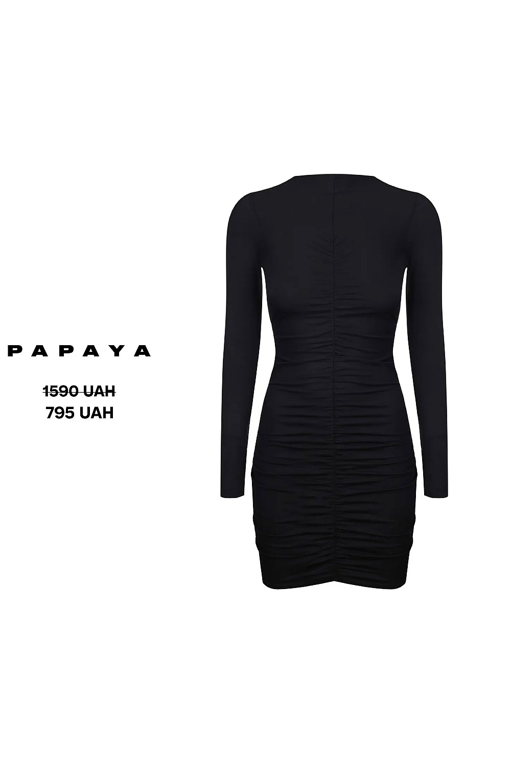 СУКНЯ МІНІ З ДРАПУВАННЯМ