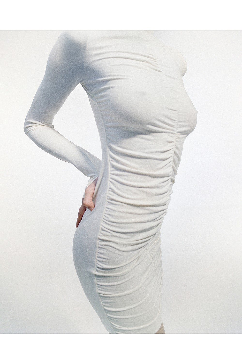 СУКНЯ МІНІ З ДРАПУВАННЯМ