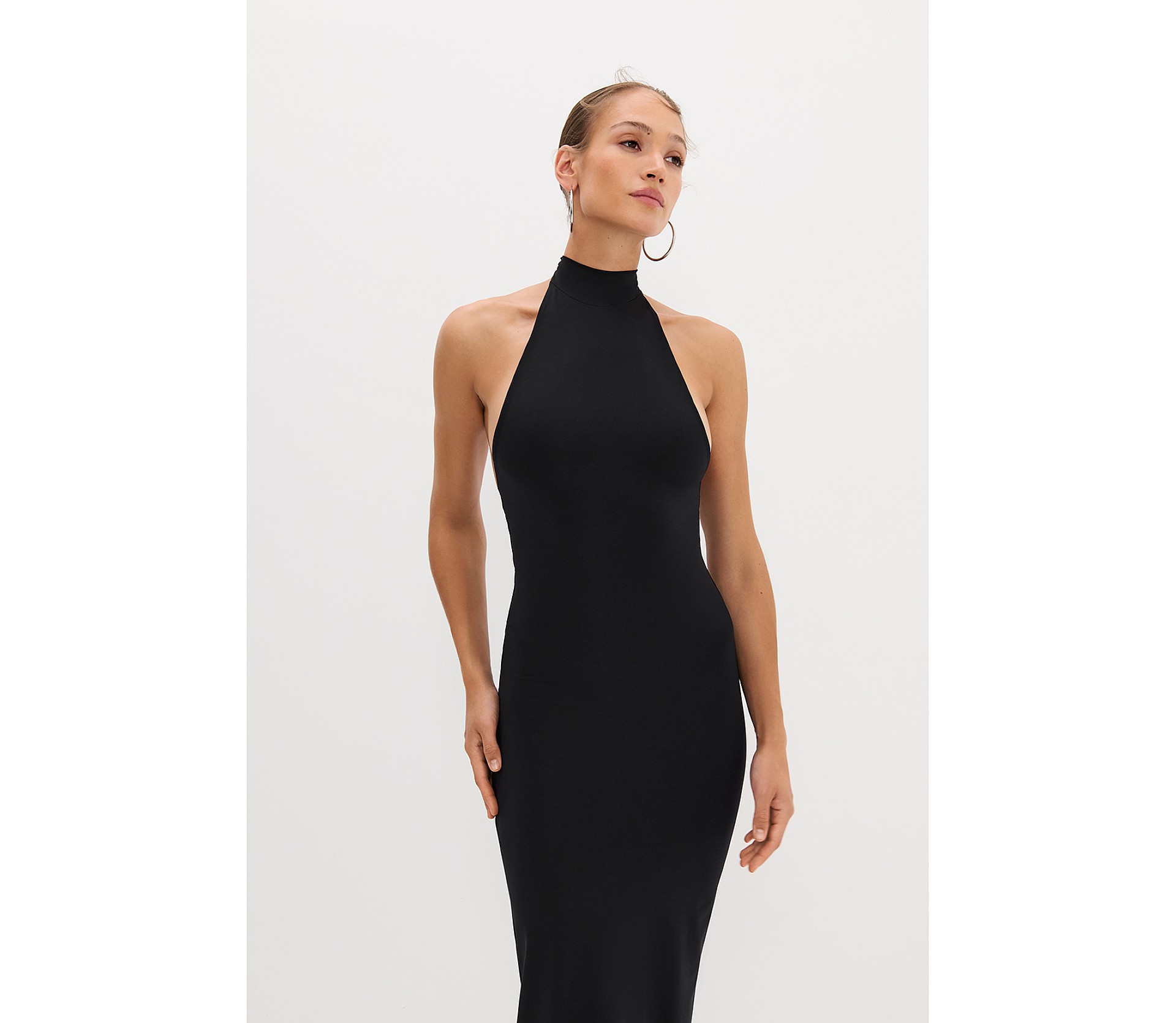 СУКНЯ МАКСІ З КОМІРОМ ХАЛТЕР