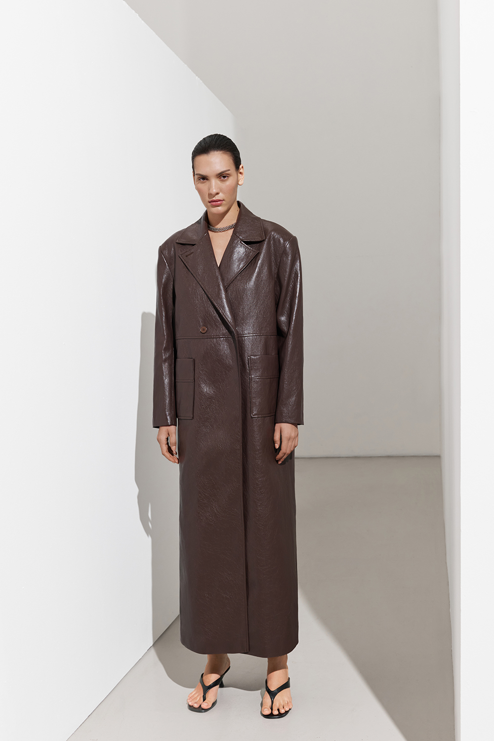 ТРЕНЧ З ЕКОШКІРИ