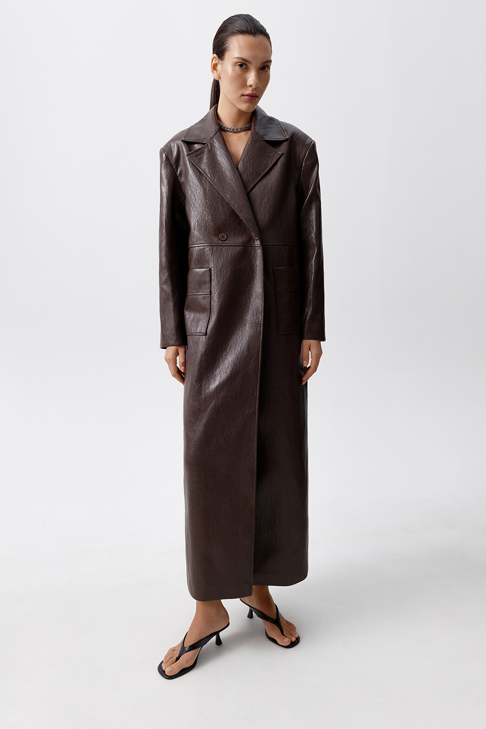 ТРЕНЧ З ЕКОШКІРИ