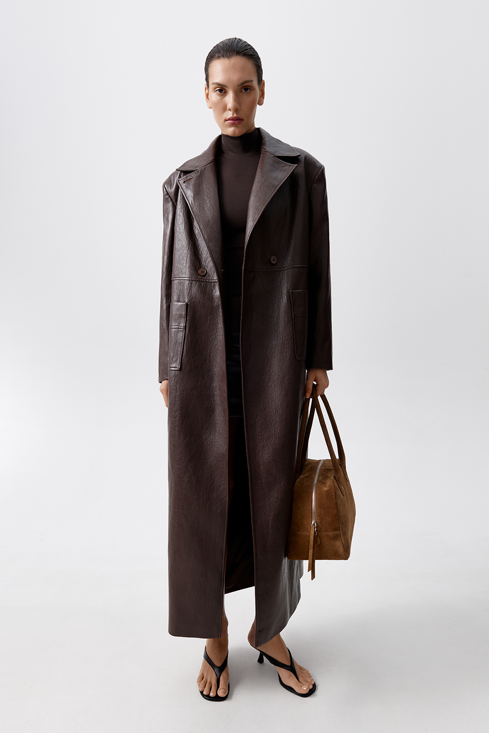 ТРЕНЧ З ЕКОШКІРИ