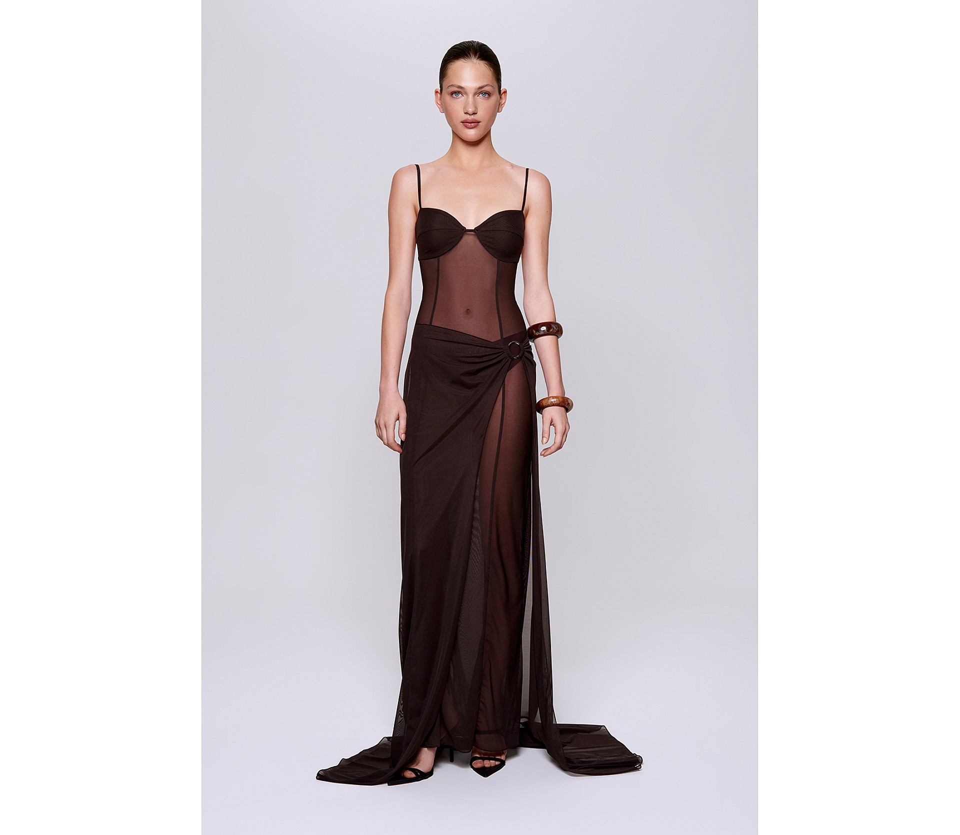 СУКНЯ МАКСІ ЗІ ШЛЕЙФОМ