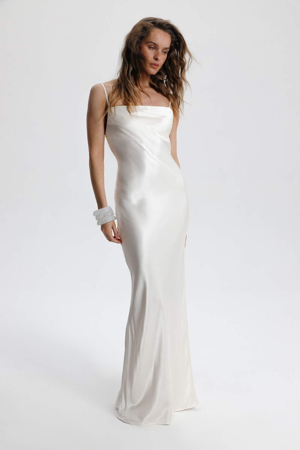 СУКНЯ САТИНОВА МАКСІ 