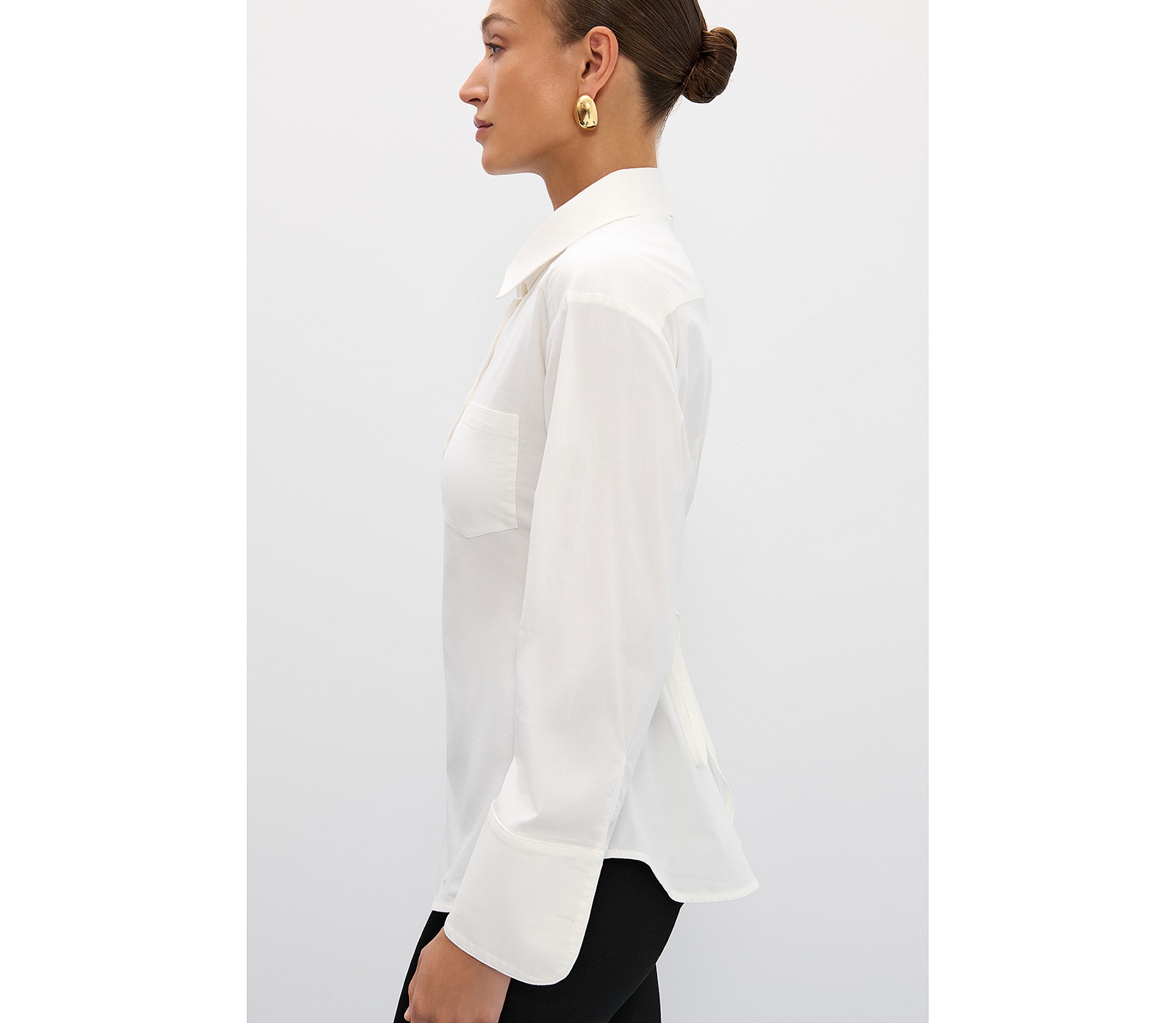 СОРОЧКА OVERSIZE ІЗ ЗАВ'ЯЗКАМИ ПОЗАДУ