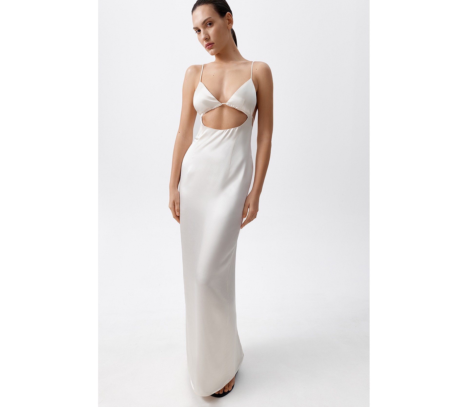 СУКНЯ САТИНОВА МАКСІ