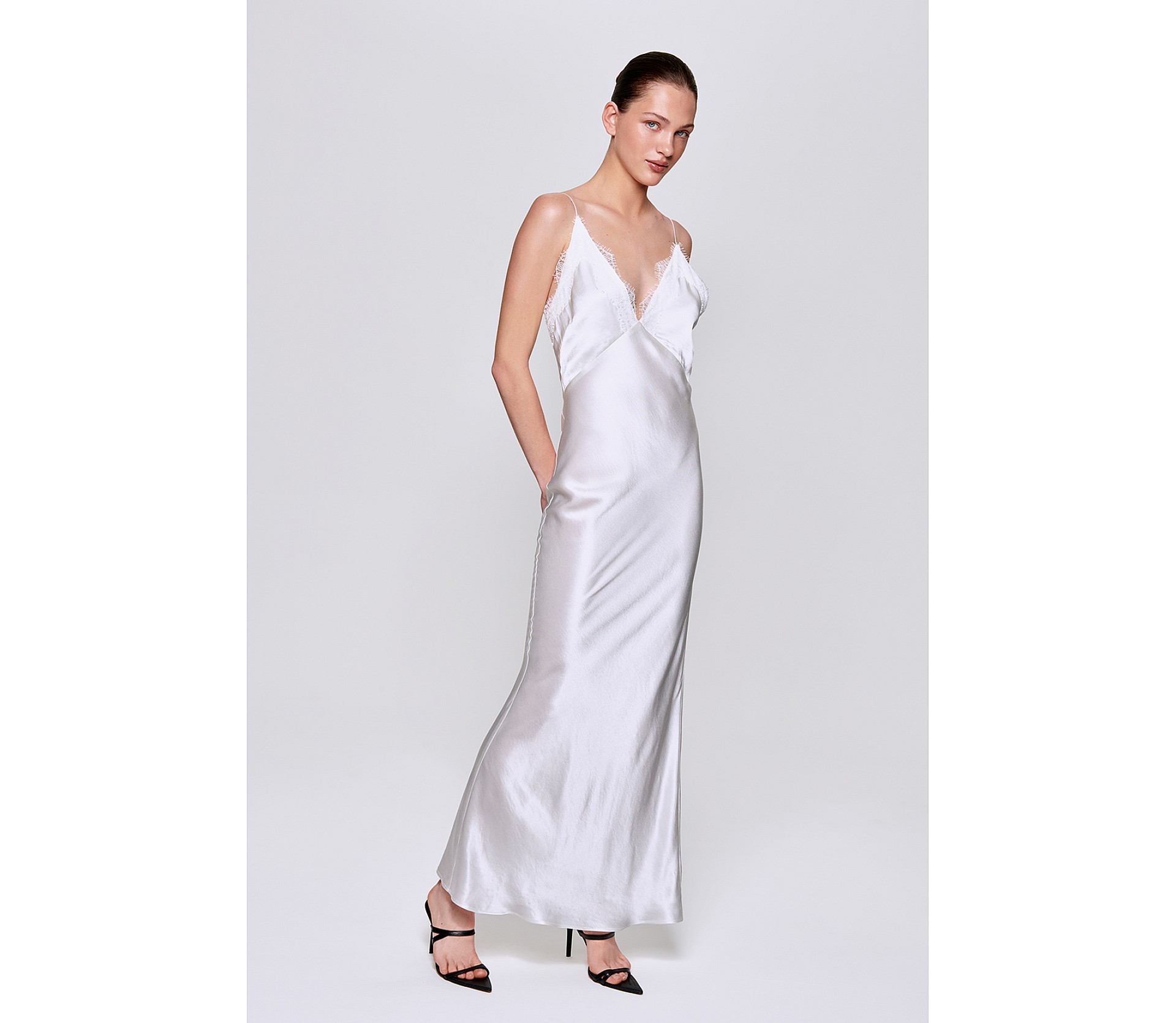 СУКНЯ САТИНОВА МАКСІ 