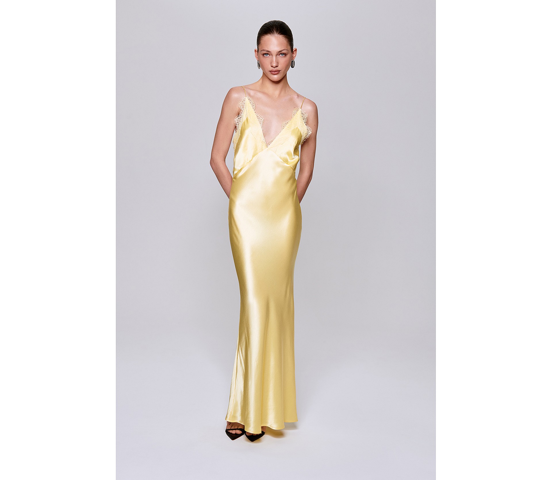 СУКНЯ САТИНОВА МАКСІ 