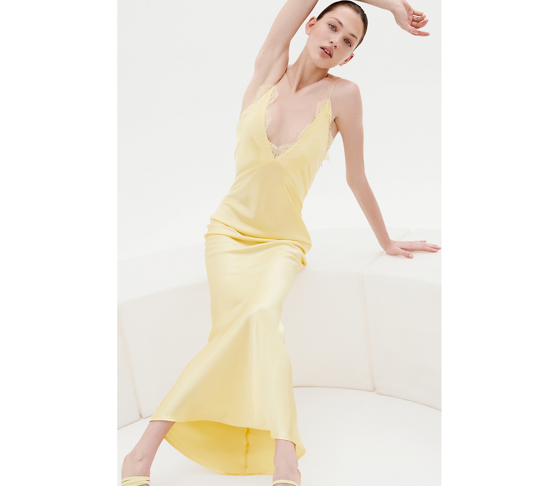 СУКНЯ САТИНОВА МАКСІ 