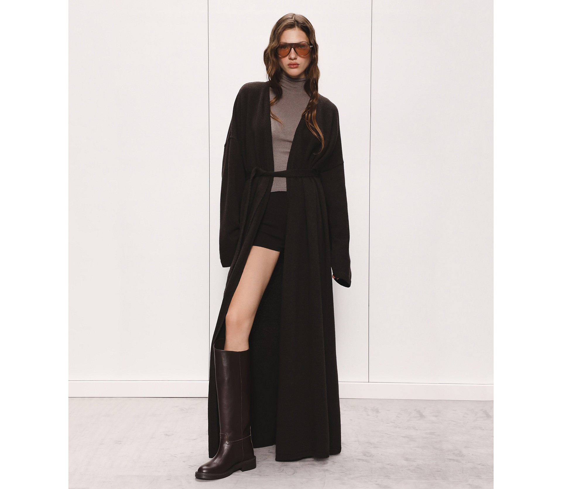 КАРДИГАН МАКСІ ІЗ ДОДАВАННЯМ ВОВНИ ЯГНЯТИ