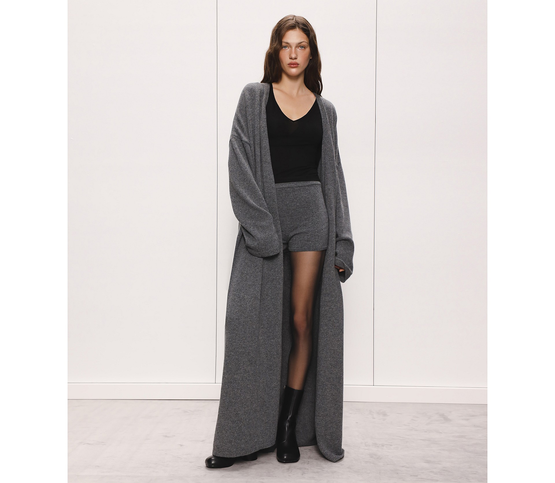 КАРДИГАН МАКСІ ІЗ ДОДАВАННЯМ ВОВНИ ЯГНЯТИ