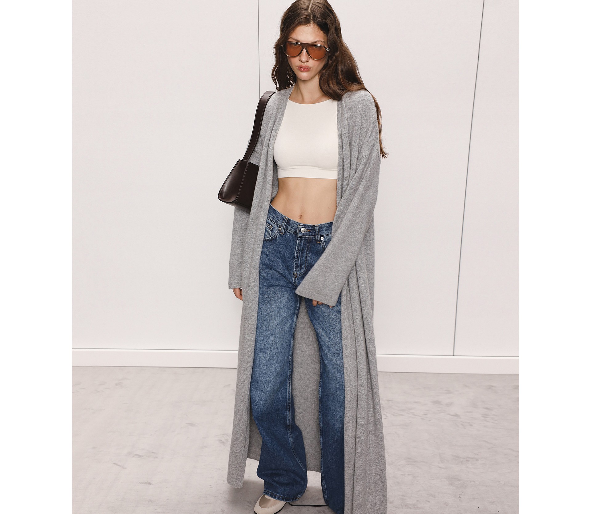 КАРДИГАН МАКСІ ІЗ ДОДАВАННЯМ ВОВНИ ЯГНЯТИ