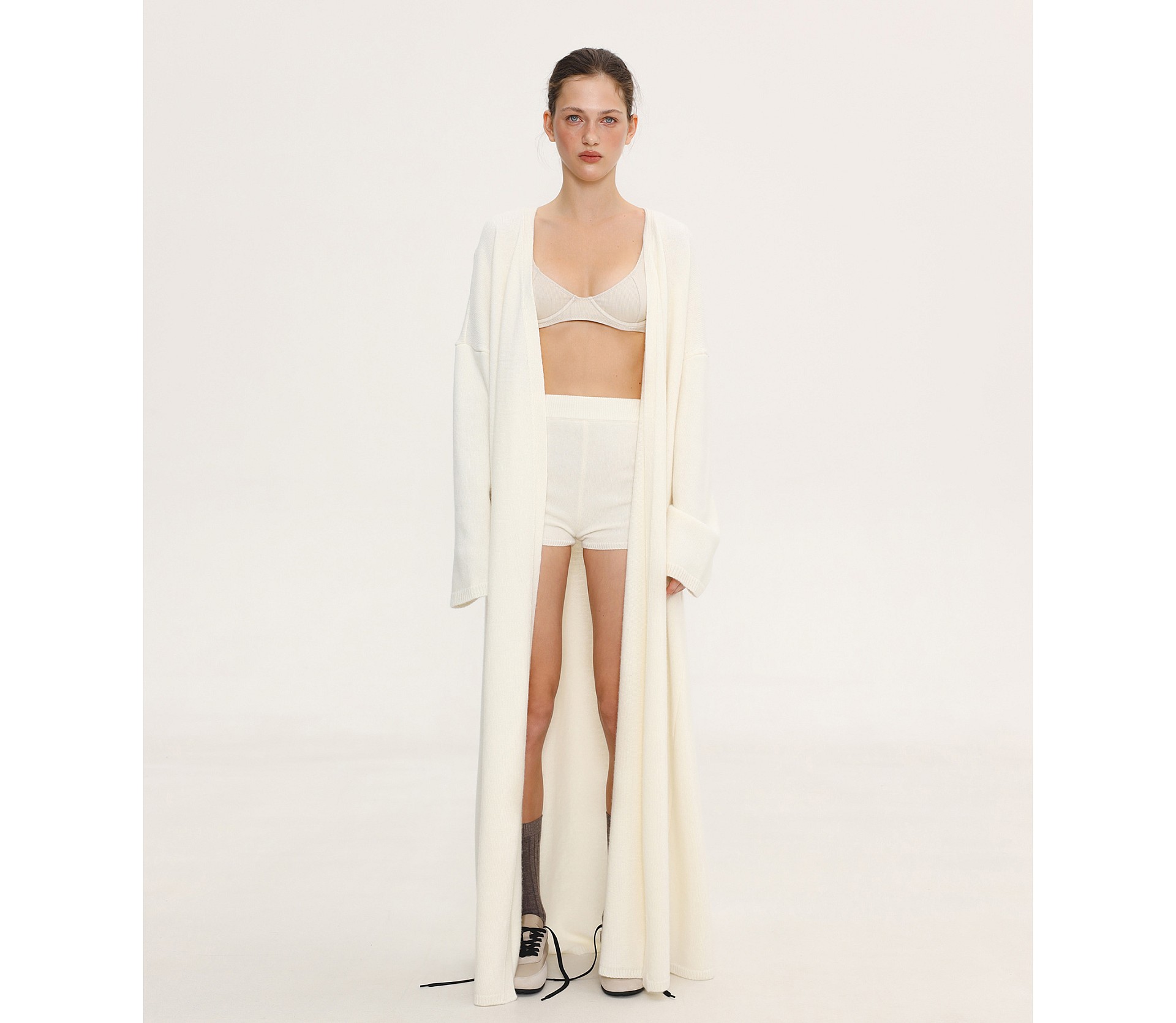 КАРДИГАН МАКСІ ІЗ ДОДАВАННЯМ ВОВНИ ЯГНЯТИ