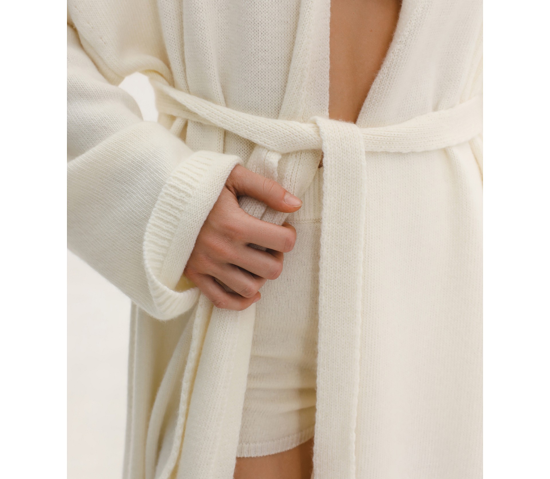 КАРДИГАН МАКСІ ІЗ ДОДАВАННЯМ ВОВНИ ЯГНЯТИ