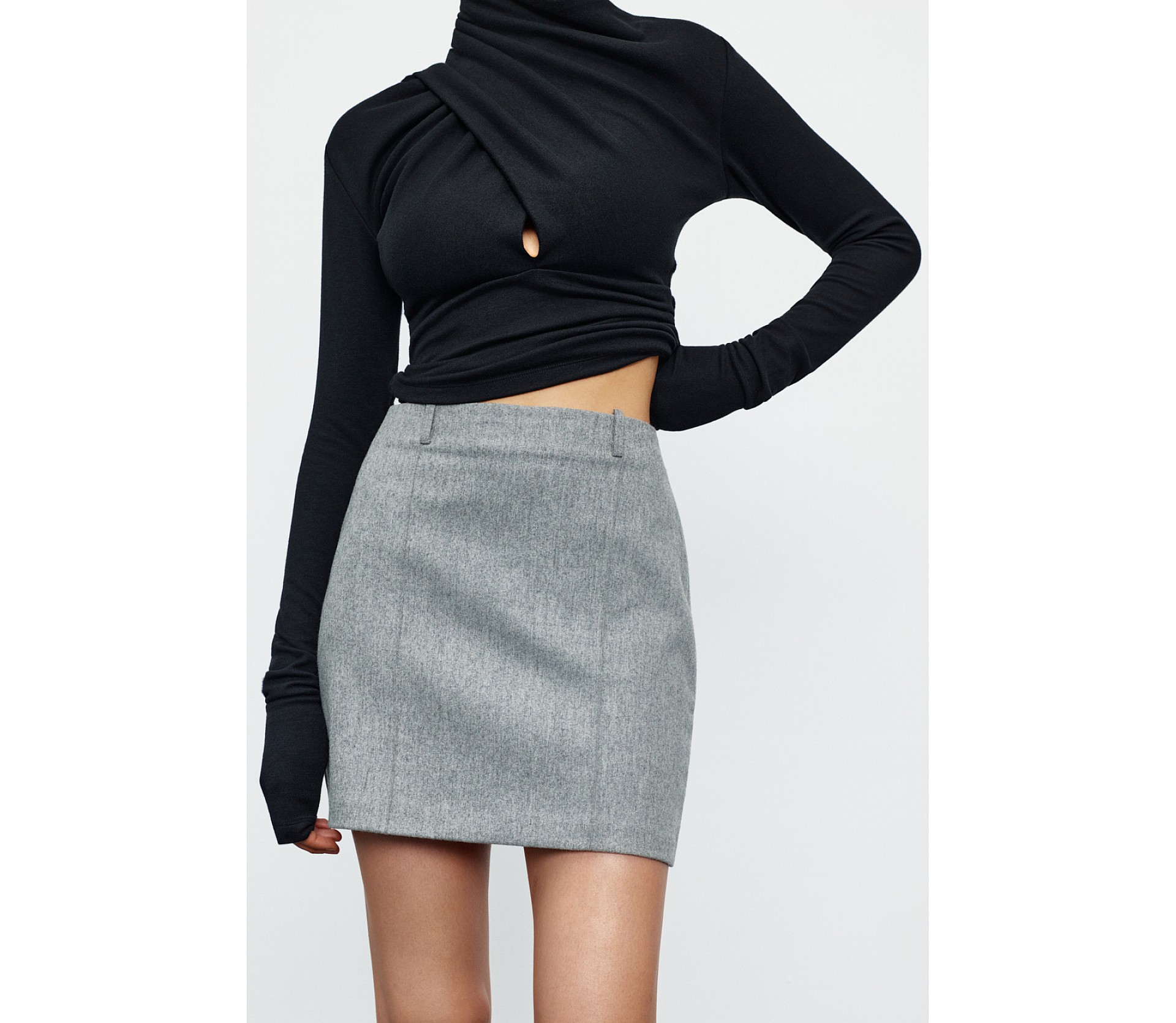 СПІДНИЦЯ МІНІ ВОВНЯНА