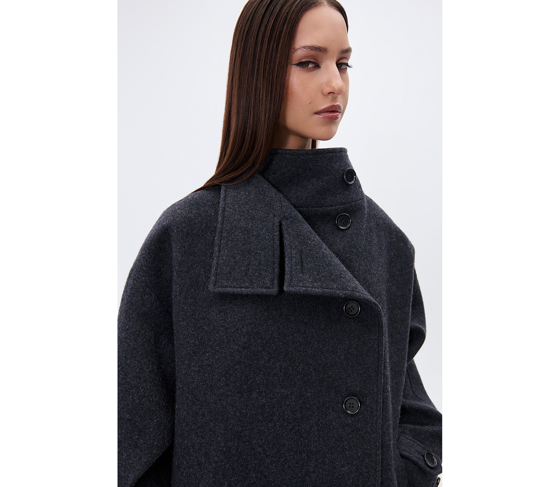 ПАЛЬТО МАКСІ З КОМІРОМ-СТІЙКОЮ