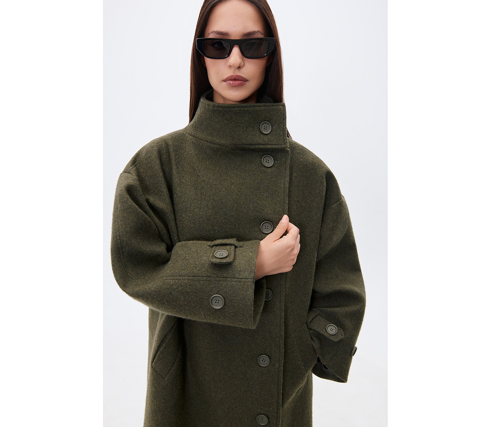 ПАЛЬТО МАКСІ З КОМІРОМ-СТІЙКОЮ